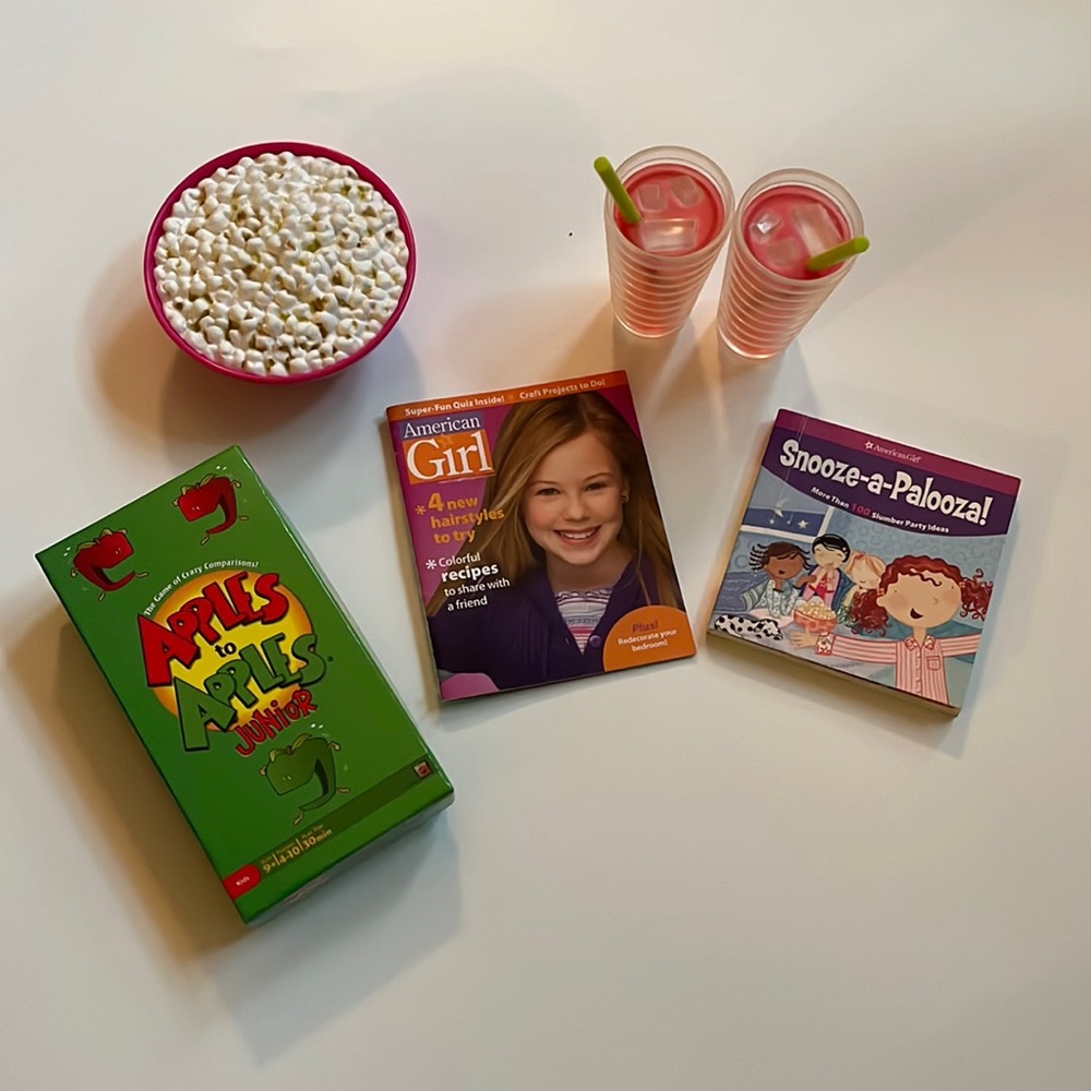 American girl doll sleepover set accessories from 2012